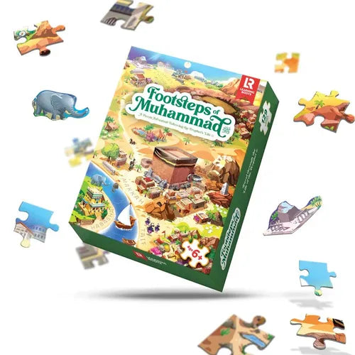Footsteps of Muhammad (S) | 129 pcs Educational Floor Puzzle By Learning Roots UK for Kids Age 6+