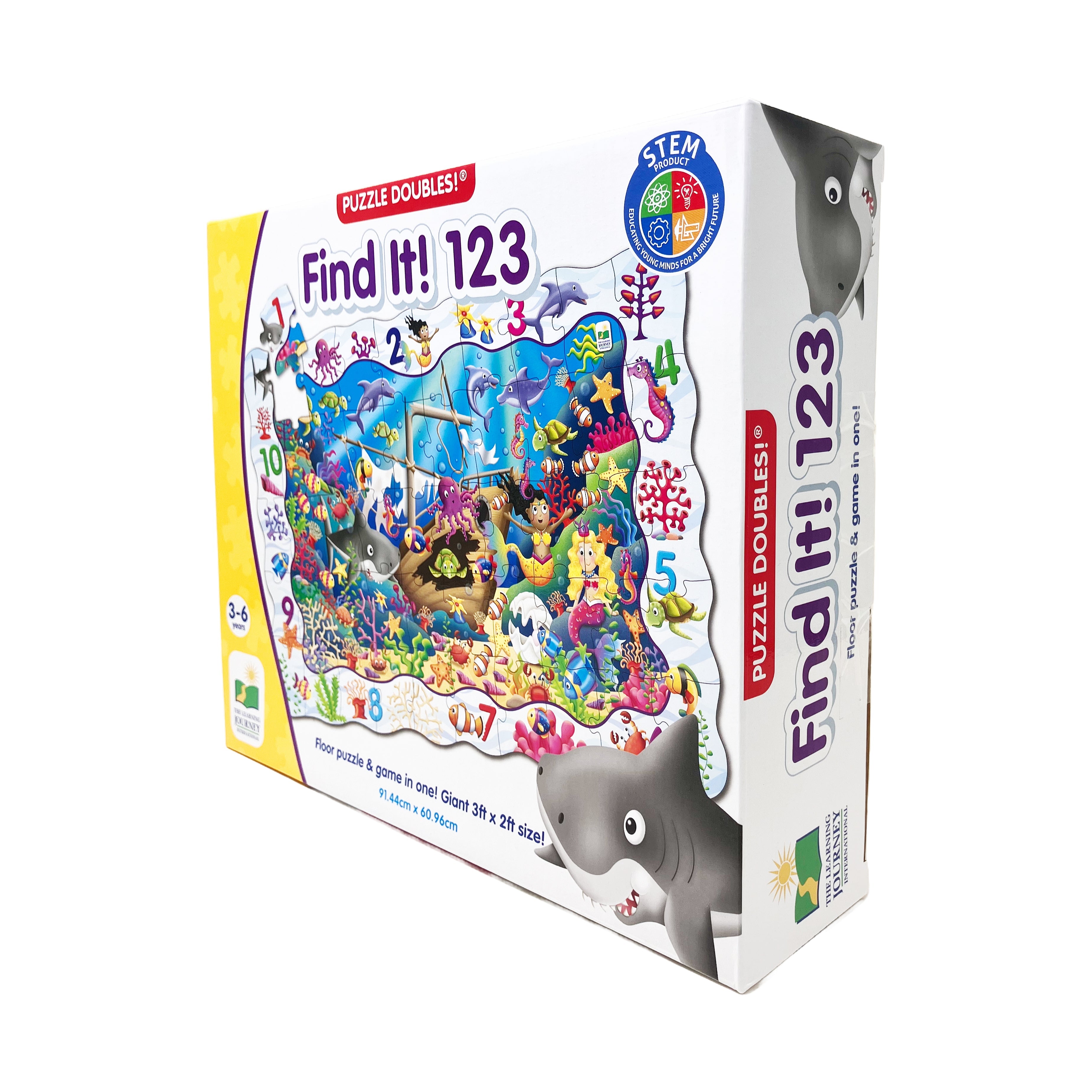 The Learning Journey - Puzzle Doubles! Find It! 123 | 50 pcs Construction Toy Set for Kids Age 3+