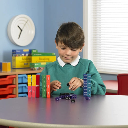 Fraction Tower® Equivalency Cubes | 51-Piece Math Set by Learning Resources | Age 6+