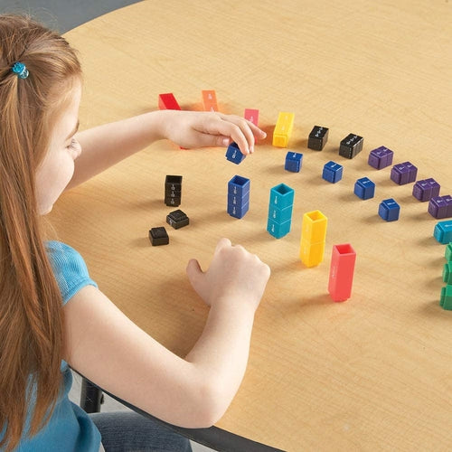 Fraction Tower® Fraction Cubes | 51-Piece Math Set by Learning Resources | Age 6+