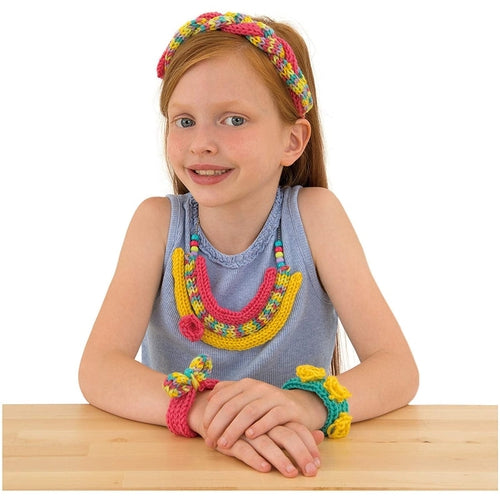 French Knitting | Kint your headbands, bracelets, and necklace | Craft set by Galt UK | Age 6+