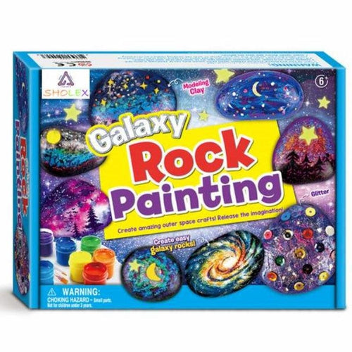 Galaxy Rock Painting Kit | Creative Drawing Arts & Crafts Set for Kids Age 6+