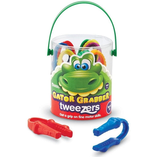 Gator Grabber Tweezers | Set of 12 - Fine Motor Toy, Easy Grip Science set by Learning Resources | Age 2+