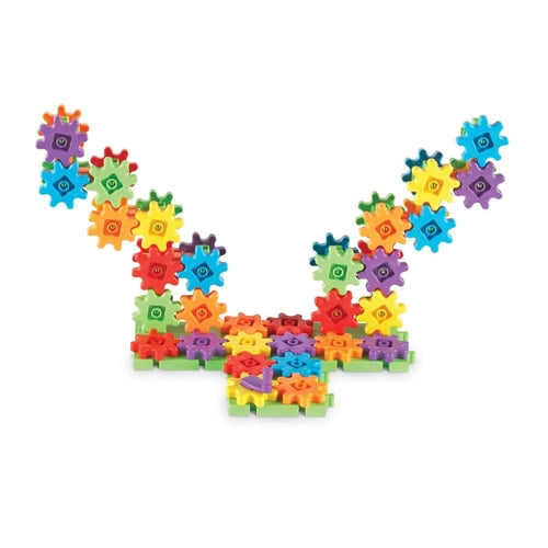 گیئرز! گیئرز! گیئرز!® ڈیلکس بلڈنگ سیٹ | 100 ٹکڑوں کی تعمیر کا سیٹ سیکھنے کے وسائل US کے ذریعے 3+ عمر کے بچوں کے لیے