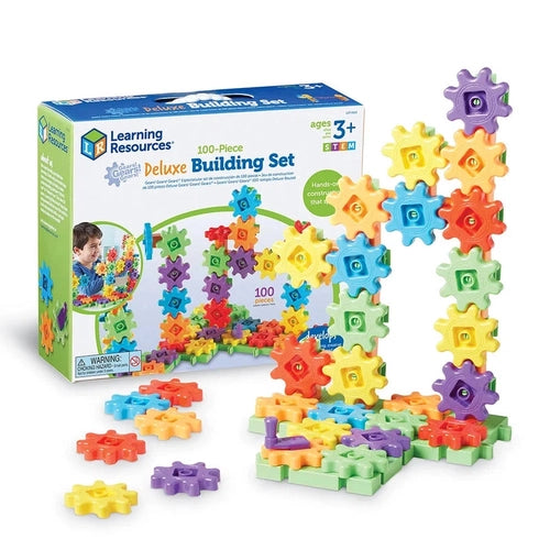 Gears! Gears! Gears!® Deluxe Building Set | 100 Pieces Construction Set by Learning Resources US for Kids age 3+