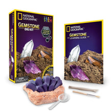 Load image into Gallery viewer, Gemstone Dig KIT | Science Set by National Geographic - new edition | Age 8+
