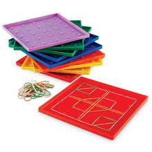 Load image into Gallery viewer, Geoboards, 5 x 5 Pin (Set of 10) | Classpack Math Set by Learning Resources US | Age 5+
