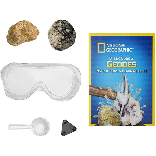 Geodes, Break Open 2 geodes | Science set by National Geographic | Age 6+