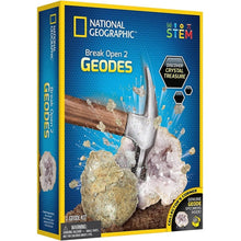 Load image into Gallery viewer, Geodes, Break Open 2 geodes | Science set by National Geographic | Age 6+
