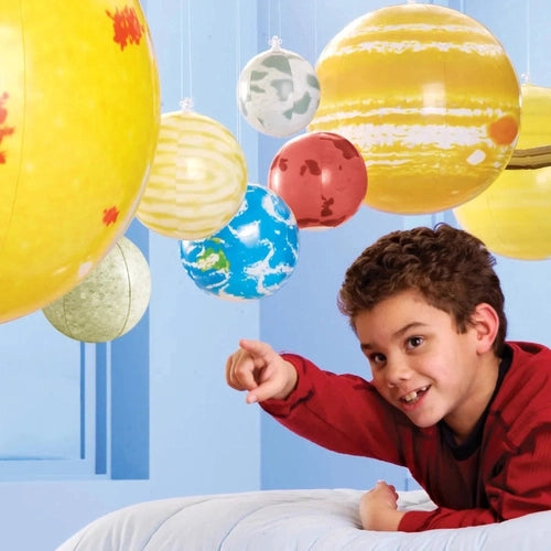 وشال Inflatable شمسی نظام | 8 سیارے، فٹ پمپ، سرگرمی گائیڈ، اور مرمت کٹ | لرننگ ریسورسز یو ایس | عمر 5+