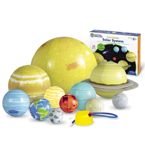وشال Inflatable شمسی نظام | 8 سیارے، فٹ پمپ، سرگرمی گائیڈ، اور مرمت کٹ | لرننگ ریسورسز یو ایس | عمر 5+