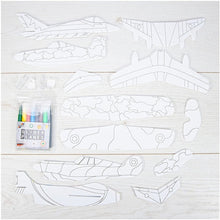 Load image into Gallery viewer, Glider Planes, 4 foam planes to make, color, and fly | Art &amp; Craft Set by Galt UK | Ages 5+
