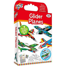 Load image into Gallery viewer, Glider Planes, 4 foam planes to make, color, and fly | Art &amp; Craft Set by Galt UK | Ages 5+
