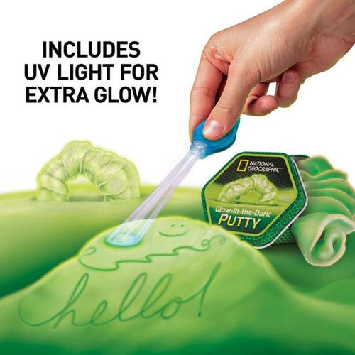 Glow In The Dark Putty | Science kit by National Geographic | Age 8+