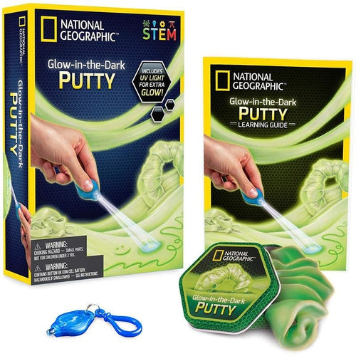 Glow In The Dark Putty | Science kit by National Geographic | Age 8+