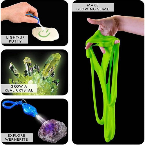 Glow-in-the-Dark Mega Science Kit | NGMEGAGID by National Geographic | Age 8+