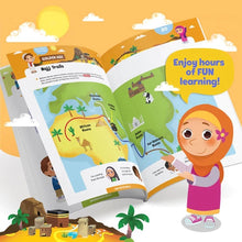 Load image into Gallery viewer, Hajj &amp; Umrah Activity Book (Big Kids) - Islamic reading book including 100+ stickers by LearningRoots UK | Age 8+
