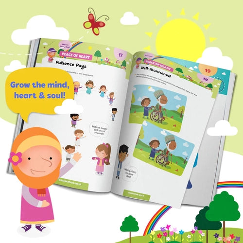 Hajj & Umrah Activity Book (Little Kids) - Islamic reading book including 200+ stickers by LearningRoots UK | Age 5+