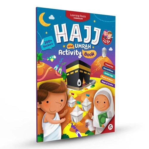 Hajj & Umrah Activity Book (Little Kids) - Islamic reading book including 200+ stickers by LearningRoots UK | Age 5+