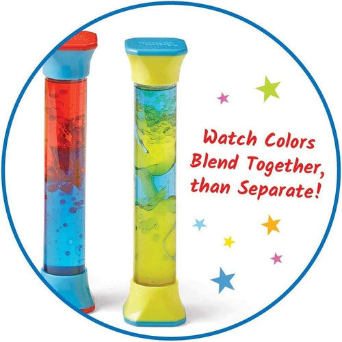 Hand2Mind ColorMix Sensory Fidget Tubes | Color Mix Science Set of 3 Tubes by Learning Resources | Age 3+