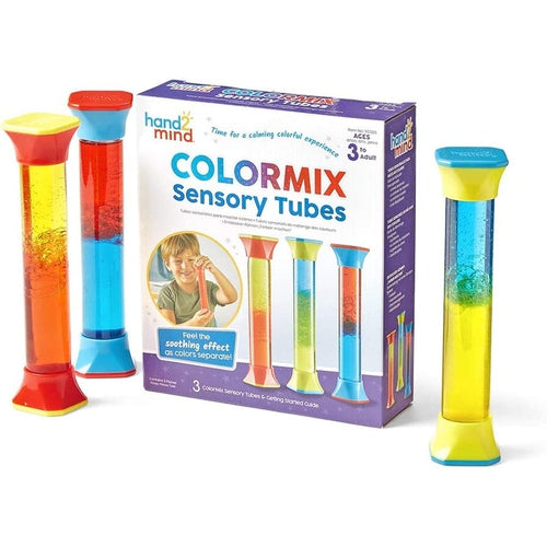 Hand2Mind ColorMix Sensory Fidget Tubes | Color Mix Science Set of 3 Tubes by Learning Resources | Age 3+