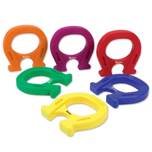 Horseshoe-Shaped Magnets | Mighty Magnets (Set of 6) Primary Science set by Learning Resources US | Age 3+