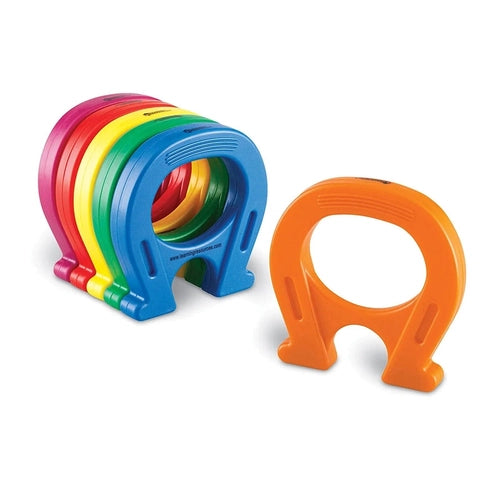 Horseshoe-Shaped Magnets | Mighty Magnets (Set of 6) Primary Science set by Learning Resources US | Age 3+