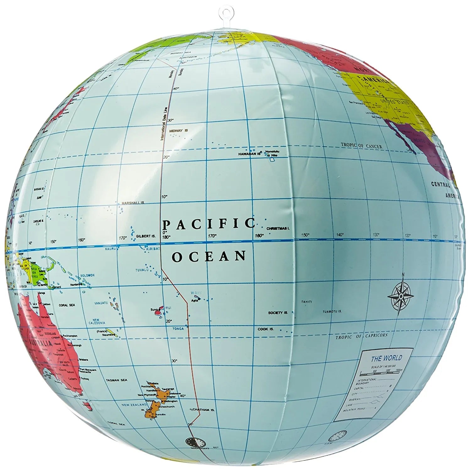 Inflatable World Globe 27cm - LER2432 | Science Set by Learning Resources for kids Age 3+