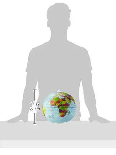 Inflatable World Globe 27cm - LER2432 | Science Set by Learning Resources for kids Age 3+