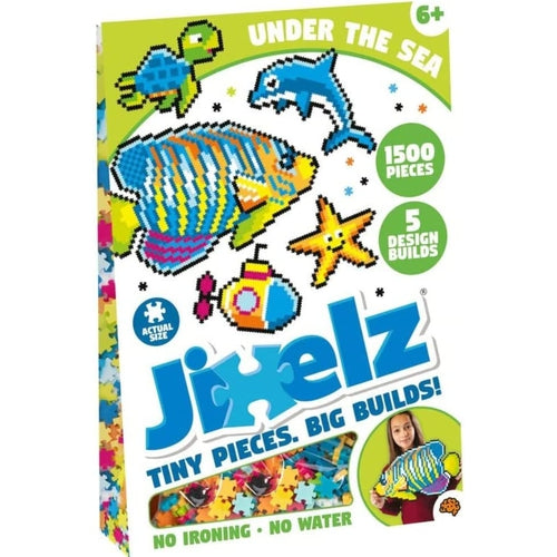 Jixelz 1500 pc سیٹ - Fat Brain Toys کی طرف سے سمندر کے نیچے پہیلیاں | 6+ کی عمر کے بچوں کے لیے تعمیراتی سیٹ