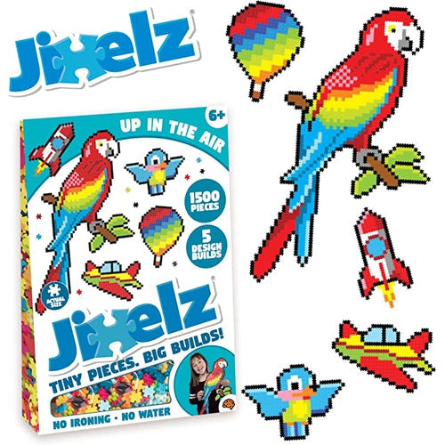 Jixelz 1500 pc Set - فوق في ألغازِ الهواءِ بألعابِ الدماغِ السمينةِ | مجموعة البناء للأطفال من سن 6+