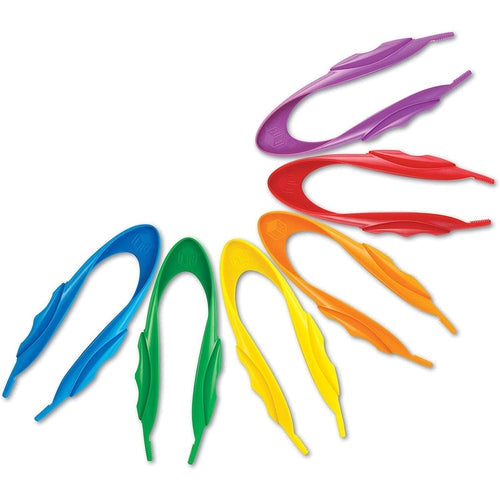 Jumbo Tweezers | Set of 12 - Fine Motor Toy, Easy Grip Science set by Learning Resources US | Age 5+