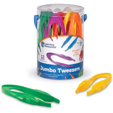 Load image into Gallery viewer, Jumbo Tweezers | Set of 12 - Fine Motor Toy, Easy Grip Science set by Learning Resources US | Age 5+
