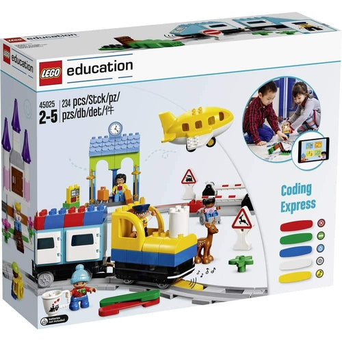 LEGO ایجوکیشن ڈوپلو کوڈنگ ایکسپریس 45025 | 2 سے زائد عمر کے بچوں کے لیے کوڈنگ سیکھنے کے لیے 234 ٹکڑوں کا سیٹ
