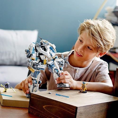 LEGO® 71738 Ninjago Legacy Zane’S Titan Mech Battle With Jay Golden Figure And 2 Ghost Warriors | 840 Pieces Construction set for creative kids age 9+