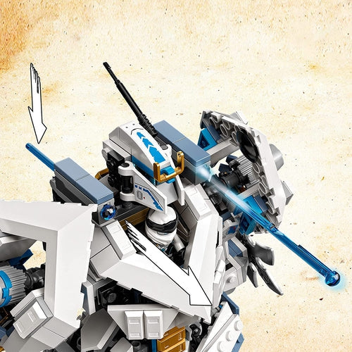 LEGO® 71738 Ninjago Legacy Zane’S Titan Mech Battle With Jay Golden Figure And 2 Ghost Warriors | 840 Pieces Construction set for creative kids age 9+