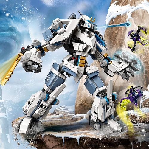 LEGO® 71738 Ninjago Legacy Zane’S Titan Mech Battle With Jay Golden Figure And 2 Ghost Warriors | 840 Pieces Construction set for creative kids age 9+