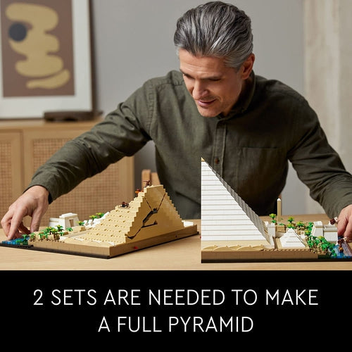 LEGO® Architecture Great Pyramid of Giza 21058 | 1,476 Pieces Construction set for creative kids and adults