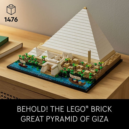 LEGO® Architecture Great Pyramid of Giza 21058 | 1,476 Pieces Construction set for creative kids and adults