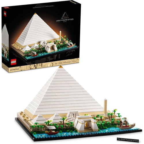 LEGO® Architecture Great Pyramid of Giza 21058 | 1,476 Pieces Construction set for creative kids and adults