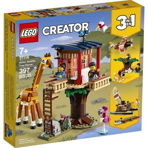 LEGO® CREATOR 3in1 Safari Wildlife Tree House 31116 | 397 Pieces Construction Set for Kids age 7+