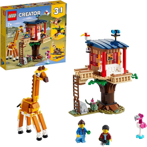 LEGO® CREATOR 3in1 Safari Wildlife Tree House 31116 | طقم بناء 397 قطعة للأطفال من سن 7 سنوات فما فوق