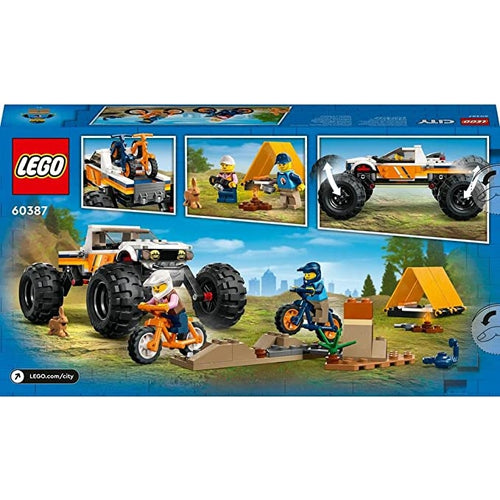 LEGO® سٹی 4x4 آف روڈر ایڈونچرز 60387 | 252 ٹکڑوں والا کنسٹرکشن کھلونے کا سیٹ 6 سال اور اس سے زیادہ عمر کے بچوں کے لیے