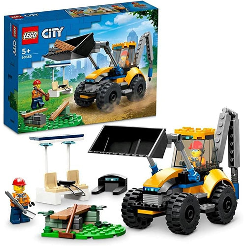 مجموعة ألعاب البناء LEGO® City Construction Digger 60385 | طقم بناء 148 قطعة للأطفال من سن 5+