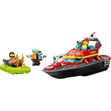 Load image into Gallery viewer, LEGO® City Fire Rescue Boat Building Toy Set 60373 | 144 Pieces Construction Set for Kids Age 5+
