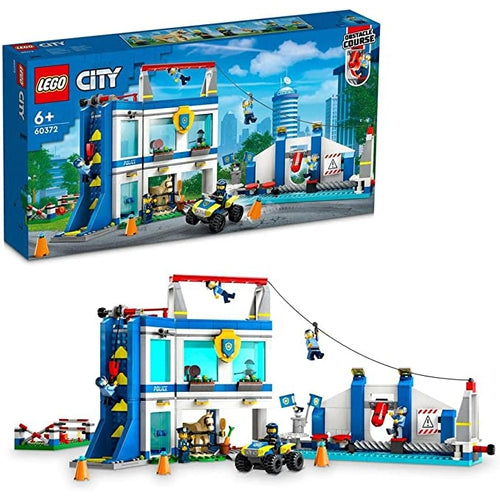 LEGO® سٹی پولیس ٹریننگ اکیڈمی 60372 عمارت کا کھلونا سیٹ | 6+ بچوں کے لیے 823 ٹکڑوں کا تعمیراتی سیٹ 