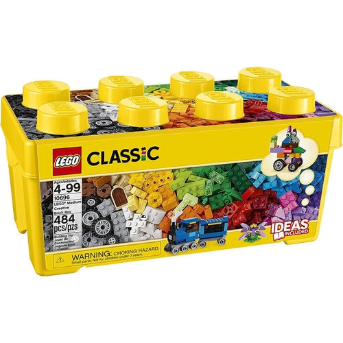 LEGO® Classic Medium - Creative Brick Box 10696 | طقم بناء مكون من 484 قطعة للأطفال من سن 4+