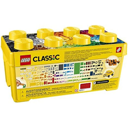 LEGO® Classic Medium - Creative Brick Box 10696 | طقم بناء مكون من 484 قطعة للأطفال من سن 4+