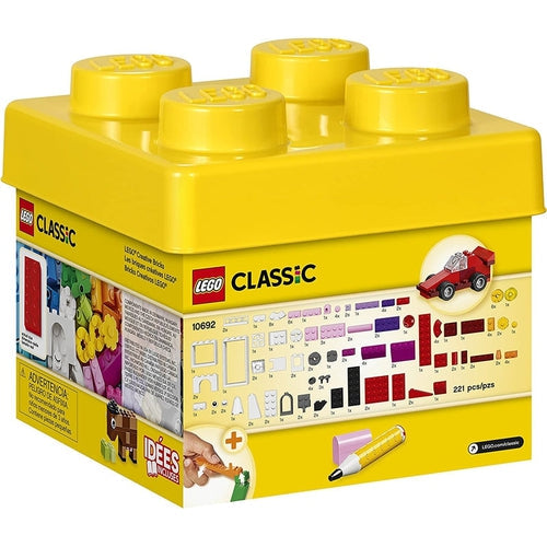 LEGO® Classic Small - Creative Brick Box 10692 | 3+ سال کی عمر کے بچوں کے لیے 221 ٹکڑوں کا تعمیراتی سیٹ 