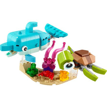 Load image into Gallery viewer, LEGO® Creator 3in1 Dolphin and Turtle 31128 | 137 Pieces building blocks / Construction set for creative kids age 6+
